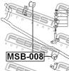 FEBEST MSB008 ВТУЛКА ПЕРЕДНЕГО СТАБИЛИЗАТОРА D27 (MITSUBISHI STR