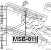 FEBEST MSB011 ВТУЛКА ЗАДНЕГО СТАБИЛИЗАТОРА D23