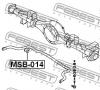 FEBEST MSB014 ВТУЛКА ЗАДНЕГО СТАБИЛИЗАТОРА D25 (MITSUBISHI DELICA PD4W/PD6W/PD8W 1994-2004 MITSUBISHI L400 SPACE G