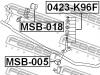 FEBEST MSB018 ВТУЛКА ПЕРЕДНЕГО СТАБИЛИЗАТОРА D20