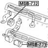 FEBEST MSB732 ВТУЛКА ПЕРЕДНЕГО СТАБИЛИЗАТОРА D21