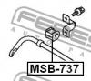 FEBEST MSB737 ВТУЛКА ЗАДНЕГО СТАБИЛИЗАТОРА D15 (MITSUBISHI AIRTREK CU2W/CU4W/CU5W 2001- MITSUBISHI AIRTREK CU2W/CU