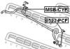 FEBEST MSB-CYF Втулка стабилизатора