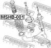 FEBEST MSHB001 MSHB-001_пыльник передн.амортиз./ Mitsubishi Pajero III Montero V75W 2000-2006