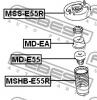 FEBEST MSHBE55R ПЫЛЬНИК ЗАДНЕГО АМОРТИЗАТОРА
