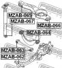 FEBEST MZAB066 Сайлентблок заднего рычага наружный