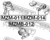 FEBEST MZM014 ПОДУШКА ДВИГАТЕЛЯ ЗАДНЯЯ (MAZDA 6 GG 2002- MAZDA 6 WAGON GY 2002-) FEBEST