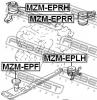 FEBEST MZMEPF ПОДУШКА ДВИГАТЕЛЯ ПЕРЕДНЯЯ