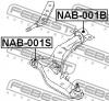 FEBEST NAB-001B Сайлентблок переднего рычага