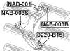 FEBEST NAB-003S Сайлентблок переднего рычага