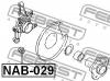 FEBEST NAB029 САЙЛЕНБЛОК ЗАДНЕЙ ЦАПФЫ НИЖНИЙ