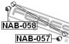 FEBEST NAB058 САЙЛЕНБЛОК ЗАДНЕГО ПОПЕРЕЧНОГО РЫЧАГА (NISSAN PATROL (GR) Y61 2000- NISSAN PATROL SAFARI Y60 1987-19