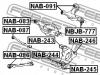 FEBEST NAB083 САЙЛЕНБЛОК ЗАДНЕГО РЫЧАГА (NISSAN 350Z (Z33) 2002- NISSAN INFINITI G35 (V35) 2002-2007 NISSAN SKYLIN