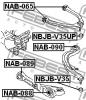 FEBEST NAB090 САЙЛЕНБЛОК КОСОГО РЫЧАГА