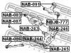 FEBEST NAB091 САЙЛЕНБЛОК ЗАДНЕГО ВЕРХНЕГО РЫЧАГА (NISSAN 350Z (Z33) 2002- NISSAN INFINITI G35 (V35) 2002-2007 NISS