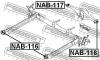 FEBEST NAB116 САЙЛЕНБЛОК ЗАДНЕЙ БАЛКИ