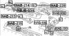 FEBEST NAB214 САЙЛЕНБЛОК ЗАДНЕГО ВЕРХНЕГО РЫЧАГА (NISSAN INFINITI FX35/FX45 S50 2002-) FEBEST