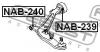 FEBEST NAB240 NAB-240_сайленблок передн.передн.рычага/ Nissan X-trail T30 2000-2006