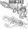 FEBEST NAB242 САЙЛЕНБЛОК ЗАДНЕЙ ЦАПФЫ