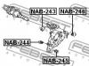 FEBEST NAB245 САЙЛЕНБЛОК ЗАДНЕЙ ЦАПФЫ