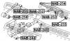 FEBEST NAB253 САЙЛЕНБЛОК ЗАДНЕЙ ТЯГИ (NISSAN ELGRAND E50 1997-2002) FEBEST