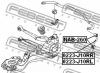 FEBEST NAB260 САЙЛЕНБЛОК ЗАДНЕЙ ТЯГИ (NISSAN DUALIS JAPAN (J10) 2007- NISSAN QASHQAI J10F 2006- NISSAN ROGUE S35 2