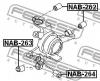 FEBEST NAB262 САЙЛЕНБЛОК ЗАДНЕЙ ЦАПФЫ (NISSAN CEDRIC/GLORIA Y34 1999-2004 NISSAN INFINITI M45 (Y34) 2002-) FEBEST