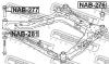 FEBEST NAB276 САЙЛЕНБЛОК ПОДРАМНИКА ЗАДНИЙ (NISSAN QASHQAI J10F 2006- NISSAN QASHQAI J10F 4WD 2006- NISSAN QASHQAI