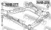 FEBEST NAB277 САЙЛЕНБЛОК ПОДРАМНИКА ПЕРЕДНИЙ (NISSAN QASHQAI J10F 2006- NISSAN QASHQAI J10F 4WD 2006- NISSAN QASHQ