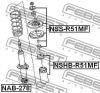 FEBEST NAB278 САЙЛЕНБЛОК ПЕРЕДНЕГО АМОРТИЗАТОРА