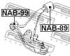 FEBEST NAB-99 Сайлентблок переднего рычага