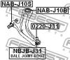 FEBEST NABJ10S САЙЛЕНБЛОК ПЕРЕДНИЙ ПЕРЕДНЕГО РЫЧАГА (NISSAN DUALIS JAPAN (J10) 2007- NISSAN LAFESTA B30 2004- NISSA