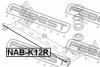 FEBEST NAB-K12R Сайлентблок задней балки