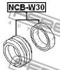 FEBEST NCBW30 ПОДШИПНИК ПОДВЕСНОЙ КАРДАННОГО ВАЛА (NISSAN LARGO W30 1993-1999) FEBEST
