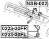 FEBEST NSB-002 Втулка стабилизатора передняя