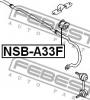FEBEST NSBA33F ВТУЛКА ПЕРЕДНЕГО СТАБИЛИЗАТОРА D23