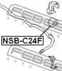 FEBEST NSB-C24F Втулка переднего стабилизатора