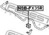 FEBEST NSBFX35R ВТУЛКА ЗАДНЕГО СТАБИЛИЗАТОРА D24 (NISSAN INFINITI FX35/FX45 S50 2002-) FEBEST