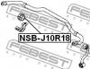 FEBEST NSBJ10R18 ВТУЛКА ЗАДНЕГО СТАБИЛИЗАТОРА D18