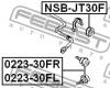 FEBEST NSBJT30F ВТУЛКА ПЕРЕДНЕГО СТАБИЛИЗАТОРА D25 (NISSAN INFINITI FX35/FX45 S50 2002- NISSAN X-TRAIL T30 2000-2006