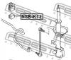 FEBEST NSBK12 ВТУЛКА ПЕРЕДНЕГО СТАБИЛИЗАТОРА (NISSAN MICRA MARCH K12 2002- NISSAN NOTE E11E 2005-) FEBEST