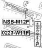 FEBEST NSB-M12F Втулка переднего стабилизатора