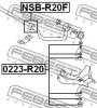 FEBEST NSBR20F ВТУЛКА ПЕРЕДНЕГО СТАБИЛИЗАТОРА D29
