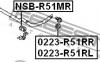 FEBEST NSBR51MR ВТУЛКА ЗАДНЕГО СТАБИЛИЗАТОРА D24