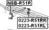 FEBEST NSBR51R ВТУЛКА ЗАДНЕГО СТАБИЛИЗАТОРА D26 (NISSAN ARMADA TA60/INFINITI QX56 (JA60) 2003- NISSAN PATHFINDER R5