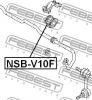 FEBEST NSB-V10F Втулка переднего стабилизатора