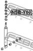 FEBEST NSBY60 ВТУЛКА ЗАДНЕГО АМОРТИЗАТОРА