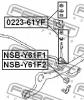 FEBEST NSBY61F2 ВТУЛКА ПЕРЕДНЕГО СТАБИЛИЗАТОРА D23