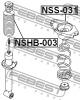 FEBEST NSHB003 ПЫЛЬНИК ЗАДНЕГО АМОРТИЗАТОРА