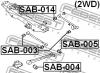 FEBEST SAB-004 Сайлентблок задней тяги